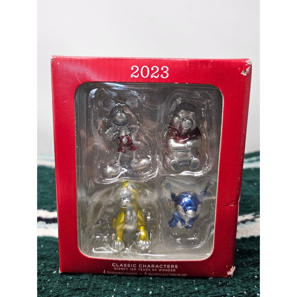 Disney 100 Years of Wonder Hallmark Keepsake Ornaments 2023 Mickey Pooh Simba...